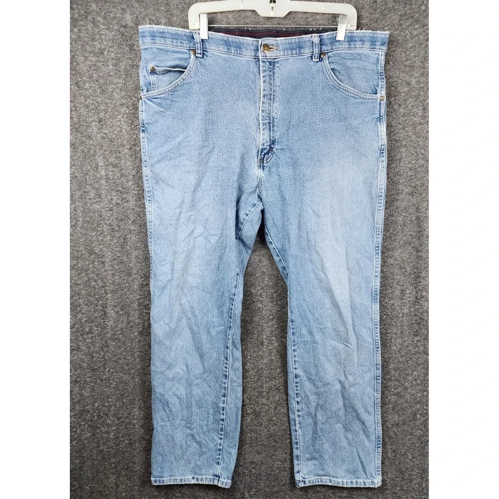 Wrangler Regular Fit Jeans Mens 40x30‎ Light Blue Premium Quality 855WAQD